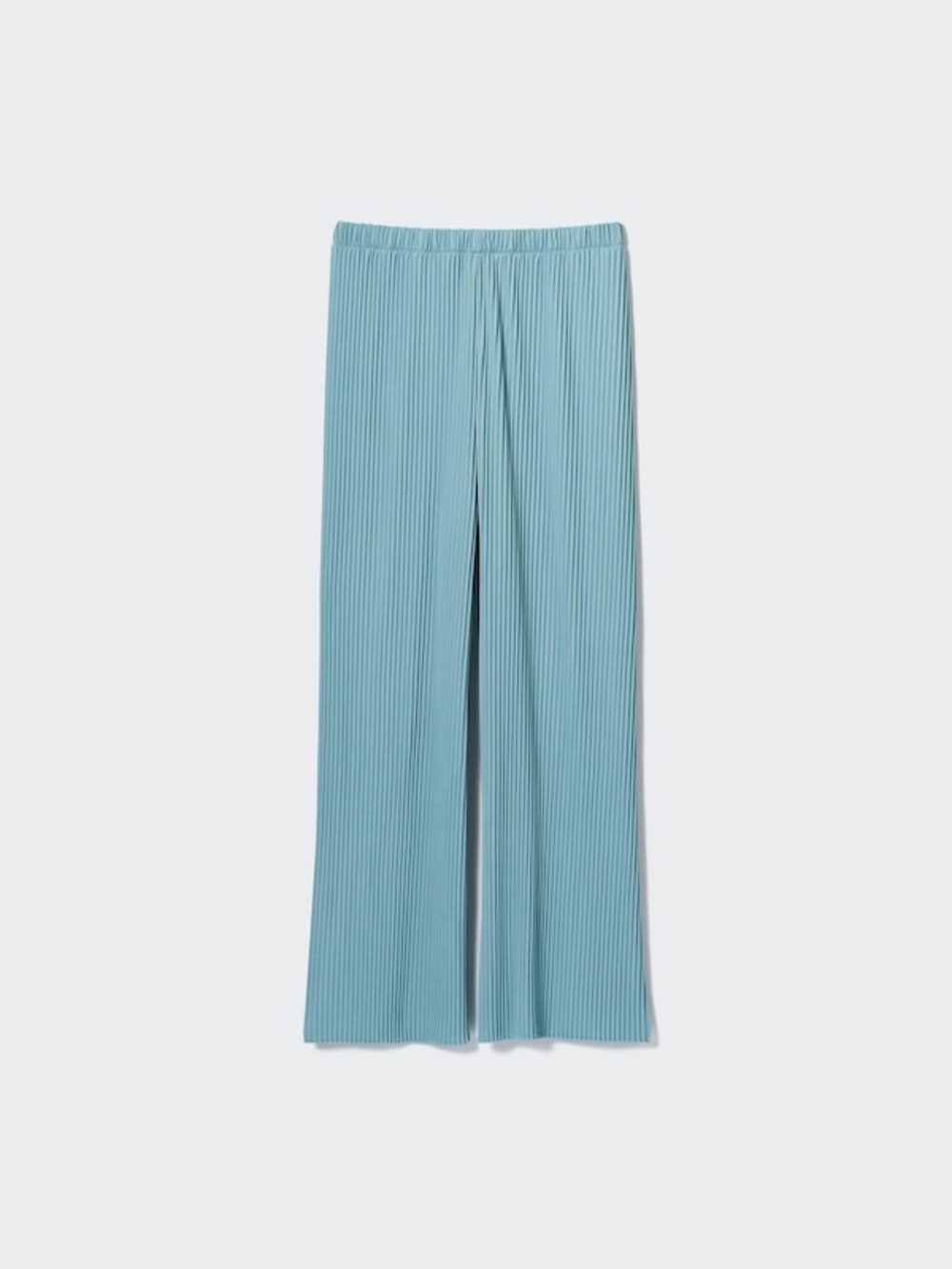 Uniqlo Pleated Straight Pants in Blue Size: S